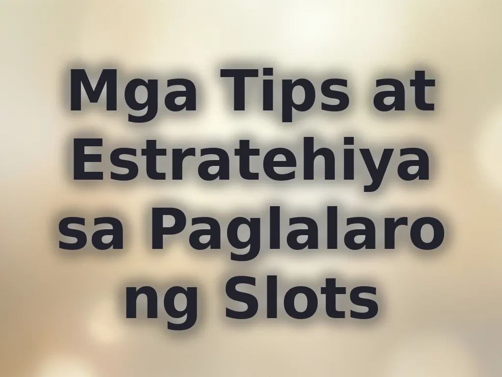 Slot strategies